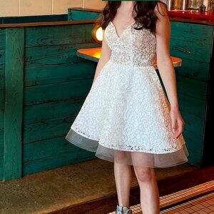 JVN Strappy Flare Dress